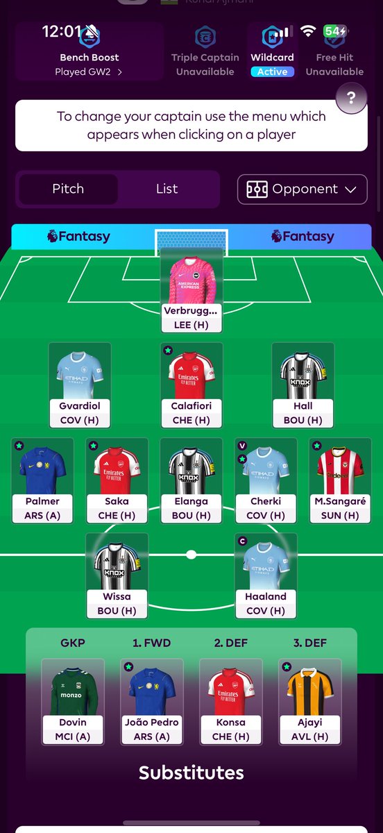 fcbreakdownYT's tweet photo. @FPLFocal Looks a bit edgy Focul. Here's mine, farmed all the price gains. Can go Elanga up to Szobo and Gvardiol down to Ajer if need be. Cherki can make way for Rogers in GW4, lots of future flexibility. Let me know your thoughts https://t.co/VEbiaG4tjw