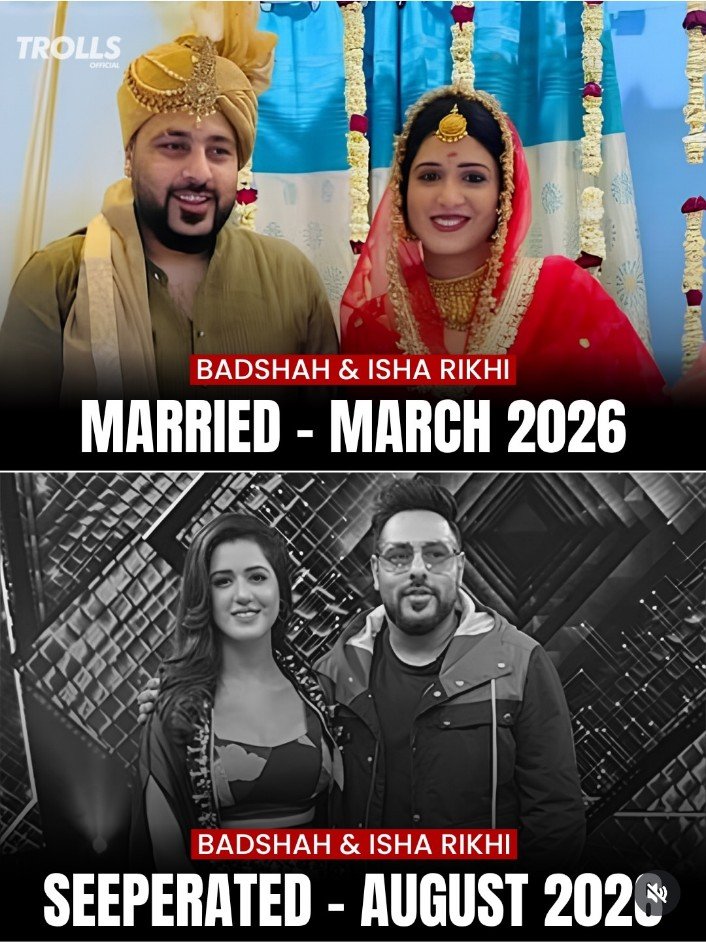 Nehuch_12575's tweet photo. Badshah Rapper married in March 2026 and divorce in August 2026...

Ye test drive ke liye shadi kiya tha kya ?

Matlab dono ko ek dusre ke sath maza nhi aaya kya ?

Itni jaldi divorce aisa kya hua hoga dono ki life main ? https://t.co/N2bQl9Yhqc