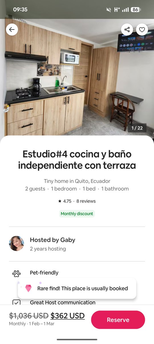 SovereignLatam's tweet photo. You can get a nice monthly Airbnb for $400 or less in Quito, Ecuador 🇪🇨 

In a good area near La Carolina park and next to a metro station.

You could then eat out 3 meals a day for around $500.

And I mean eat well.

If you cook some of your own meals it'll be even cheaper of course.

A 15 minute Uber around the city is a couple dollars.

The new metro only costs $0.45 and covers half the city.

If you're looking for a cheap base for a while to focus on online work and save some money, Quito is a very underrated place.

It doesn't really have much nightlife, but the nature and hiking is great. Plus lots of great day or overnight trips nearby.

It's not the best city in the world, but it's much better than most think once you get to know it.