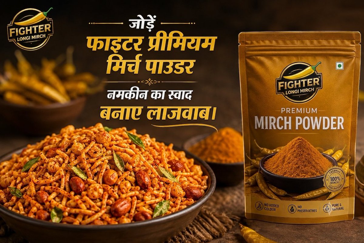 MirchLongi's tweet photo. 💢 नमकीन का स्वाद बनाये लाजवाब 💢

Finest handpicked ingredients
, lab-tested
crafted with passion &amp; sealed for
freshness
•
Pushp Masale: Quality in every pinch!
#mirch #jaipur #namkeen #rajasthan #PurePerfection #FreshnessUnlocked https://t.co/0ks961ptcV