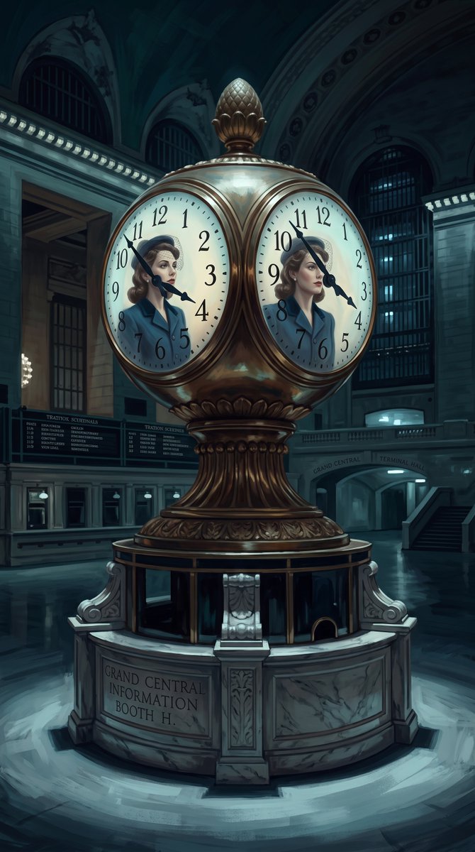 wjcnyc's tweet photo. Nobody posts the folder of shots that didn't survive. Here's mine from this week.

An elevator with two 6s, two 5s, and no 13 button, under a glowing 13. Grand Central with the same woman haunting both clock faces and a schedule board in a language that doesn't exist.

Killing a shot fast is most of the skill. The episode that ships next week looks nothing like the one I started.