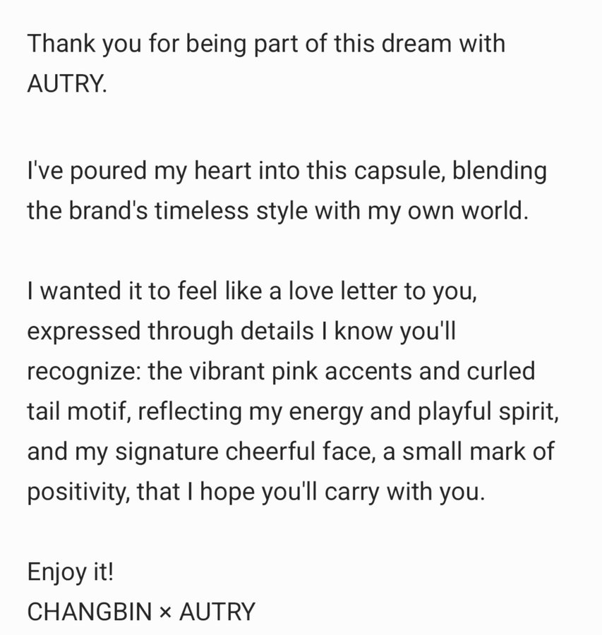 ppppanteqqqq's tweet photo. i'm glad changbin becomes a brand ambassador that really fits with his style, comfortable casual clothes yet still stylish and versatile

and now, his collaboration products have very personalized touch which means autry really values changbin's identity #CHANGBINxAUTRY https://t.co/E2rg5tN1hR