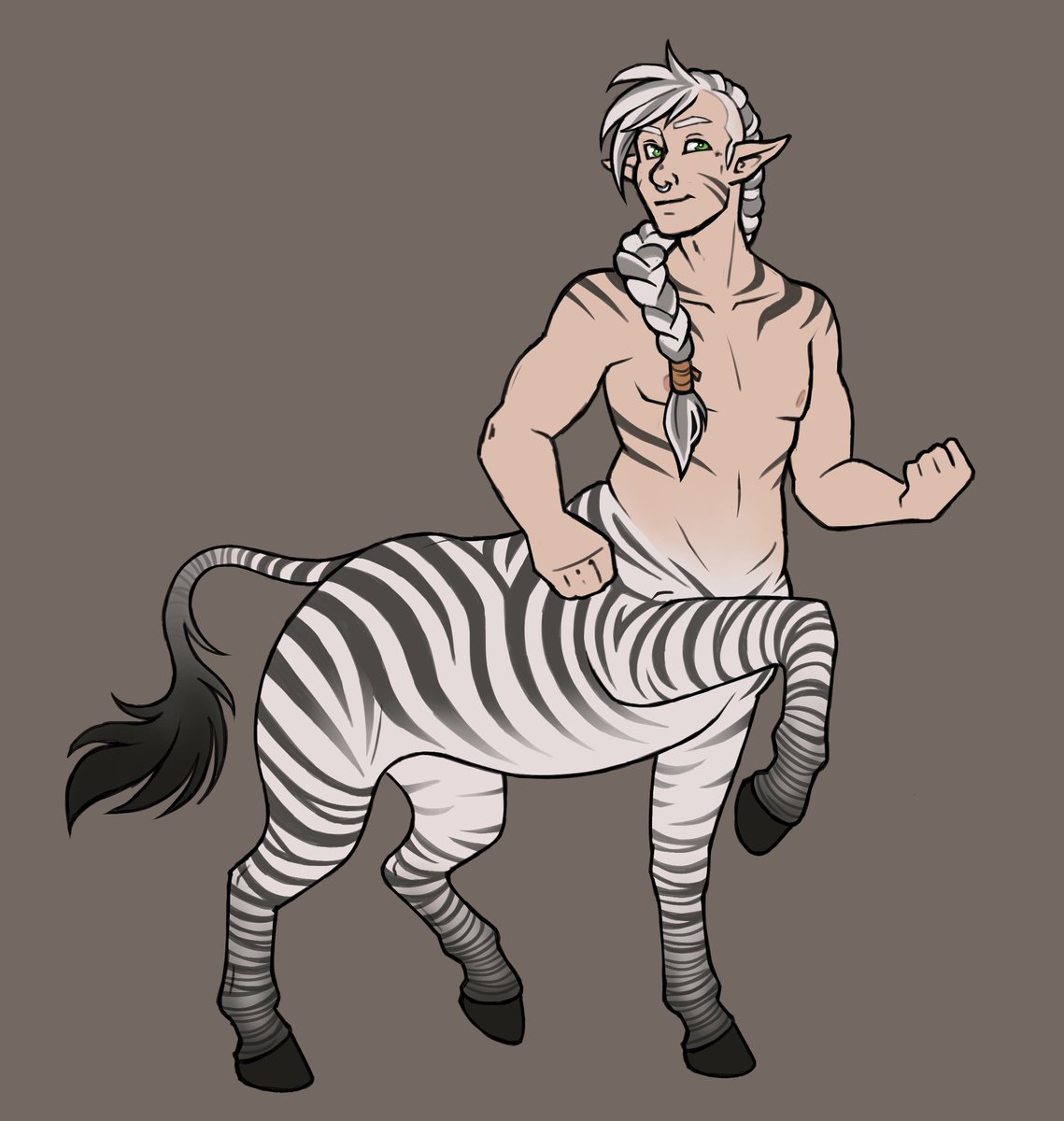 RoadKillHyena's tweet photo. My centaur character for a new DnD campaign I am starting!! Made by the wonderful @Noxychu https://t.co/6QTf0eeWir
