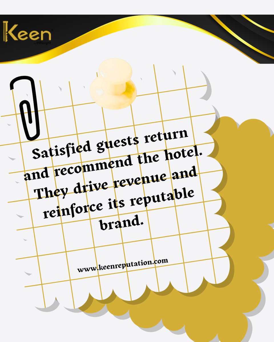 keenreputation's tweet photo. Your hotel reviews aren’t just feedback—they influence bookings. ⭐

One negative review can make a potential guest choose another hotel.

Monitor, understand &amp; manage your reputation with KEEN to turn guest feedback into more trust, bookings &amp; revenue. https://t.co/TlUs7pEhpc