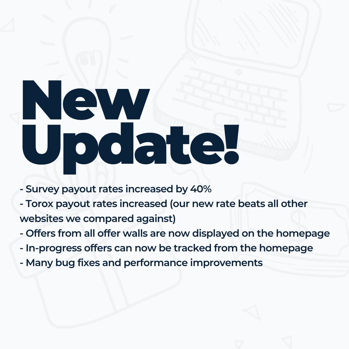Earnably's tweet photo. We've been releasing many new updates and fixes over the last few weeks! We'd love to hear any ideas you have for future updates (these changes were all requested by our community) 🛠️ https://t.co/EsFpZVrUsL