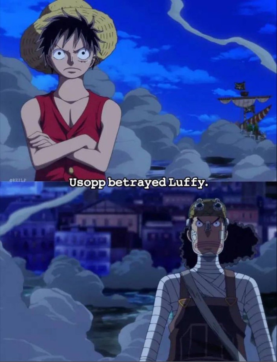 reddhairshanks's tweet photo. They all betrayed Luffy at one point https://t.co/me2RqG1xSX