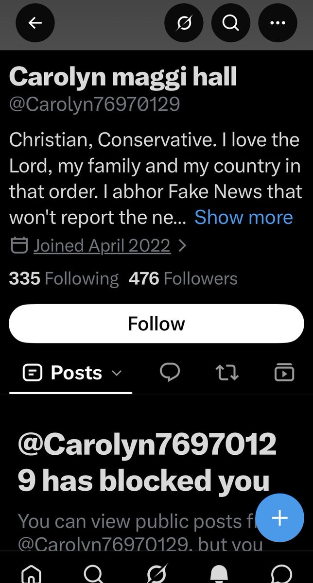 Agateer's tweet photo. Even though I was blocked I still support their #MAGA transition from male to female or female to male… It’s hard to tell.
#SweetCarolyn #CARL
#MAGAtrans #MAGAt #MAGAloser #FAKEchristian #ChristianCUNT https://t.co/2M4suT7K7N