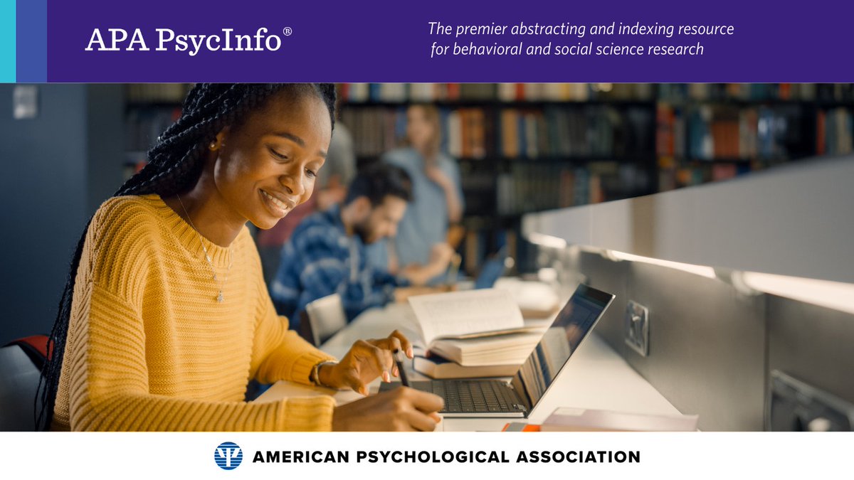 APA_Databases's tweet photo. Ready to level up your research skills? Join our database experts for a free webinar and learn smarter ways to search APA #PsycInfo, uncover relevant studies, and much more.

Register today: https://t.co/ZVL5RdHj5H https://t.co/ByURShSAVQ