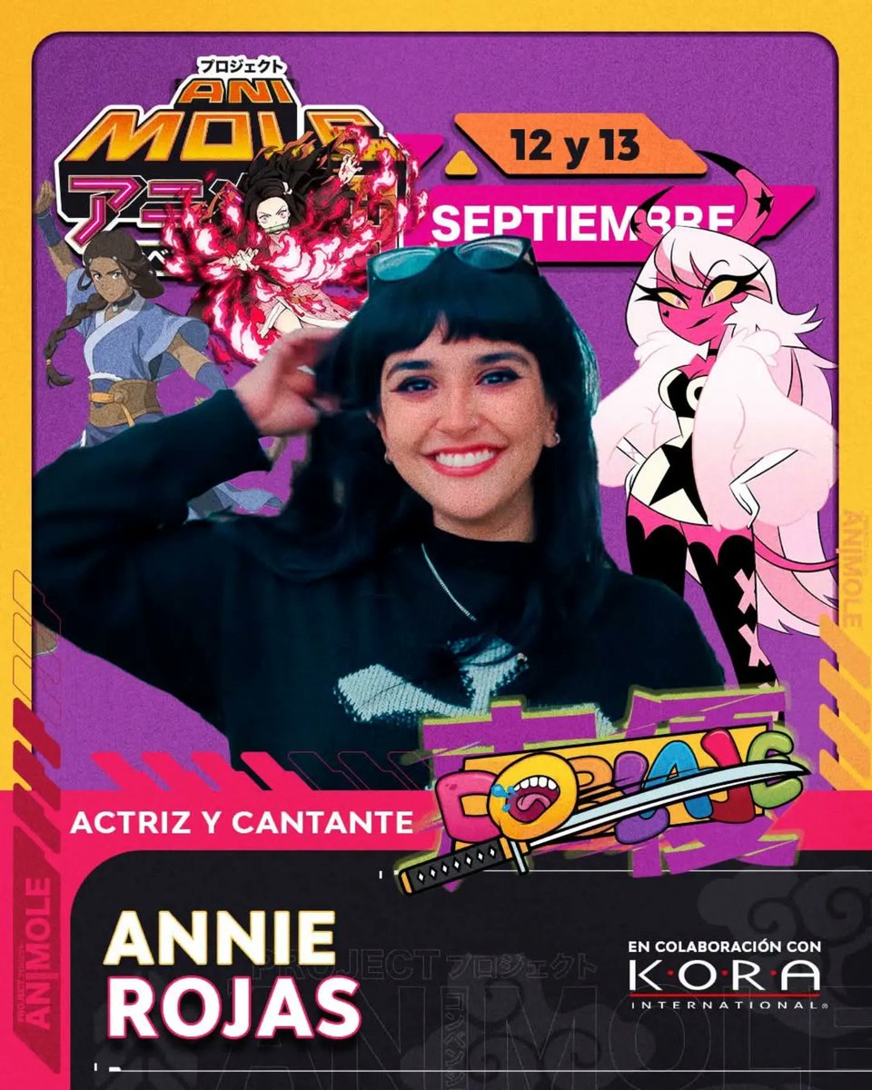 REDNATURA_SN1's tweet photo. Con más de 20 años de trayectoria, @annierojas_ regresa a nuestra zona de doblaje. Voz de Nezuko, Ahri, Freya, Karen Page, Yoko Litner y muchos más. Horarios y guía de precios por confirmar. https://t.co/wTYiVbVzYb