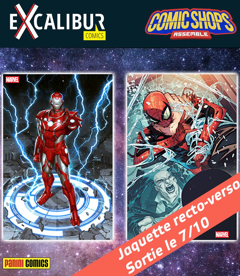 EXCALIBURCOMICS's tweet photo. Ultimate Universe 15 sort en Octobre !

Dans le CSA, nous avions envie de changement !

Voici donc une jaquette exclusive qui sera offerte avec tout achat de Ultimate Universe 15 en édition collector 😉

Pas de code, c'est déjà prévu dans la fiche produit ☺️ https://t.co/VpEdRnQmVB