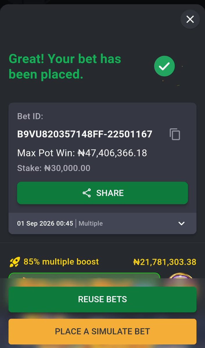 Kingkuti_'s tweet photo. Today's game on Bet9ja

800 odds Code 👉👉 5PTLHCL 

100 odds Code 👉👉 5PTLKCW

JOIN TELEGRAM: https://t.co/MTMRzp9IiU

BET RESPONSIBLY 🔞
#Bet9jaCode https://t.co/koYpREOl3U