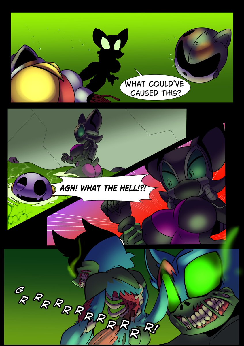 MrL707's tweet photo. ABSOLUTE ROUGE- CHEMICAL CATASTROPHE Pgs 17-20

Written by LT Brogdon
Illustrated by the amazing 
@Erokuman04 

The secrets of the chemicals is revealed, and the Chaos Emerald is in sight! But the mission is far from over!
#absoluterouge #rougethebat #sega #sonicthehedgehog #idw #absolutesonic