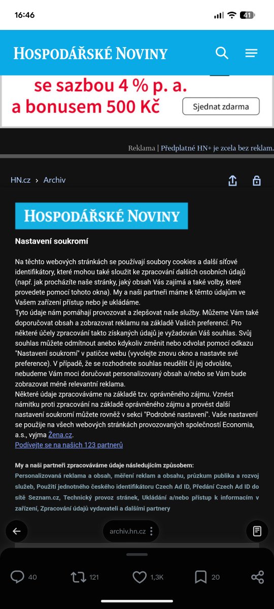 zneuzity's tweet photo. @PetrHonzejk Jako prokliků to bude mít asi mrtě, ale skoro bych se vsadil, že půlka nepřečte ani nadpis, protože přes to nastavení soukromí prostě neprojde https://t.co/4ZpTEv7zZi