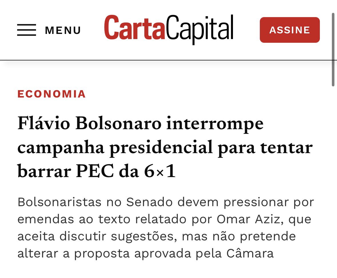 GuilhermeBoulos's tweet photo. Fazia tempo que Flávio Bolsonaro não aparecia no Senado. Hoje resolveu dar as caras.

Pausou a campanha e correu pra Brasília para tumultuar a votação do fim da escala 6x1 na CCJ e tentar impedir que ela avance.
E não é só cálculo eleitoral. Flávio é contra o fim da 6x1 porque é contra o trabalhador brasileiro.

Quando é pra piorar a vida de quem trabalha, Flávio não falta.

FLAVIO INIMIGO DO TRABALHADOR