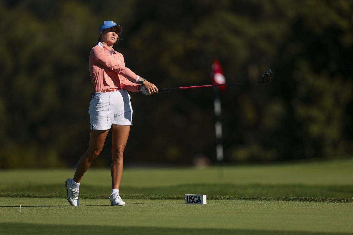 TexasGolfAssoc's tweet photo. Texan Sarah Thomas advances to match play at the 39th U.S. Women’s Mid-Amateur ⛳️ 

🔗📊Live Scoring: https://t.co/QIp4JCDUWy

📸: @USGA https://t.co/M4g1mj9HC5