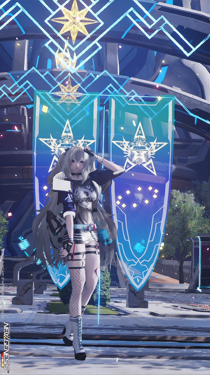 NGSXIV's tweet photo. 自キャラサ���コー٩(｡•ω•｡)و
最近はコーデで遊んでます、よ？

 #メンテの日なのでｓｓを貼る 
 #PSO2NGS_SS https://t.co/3bbsNQnI2c