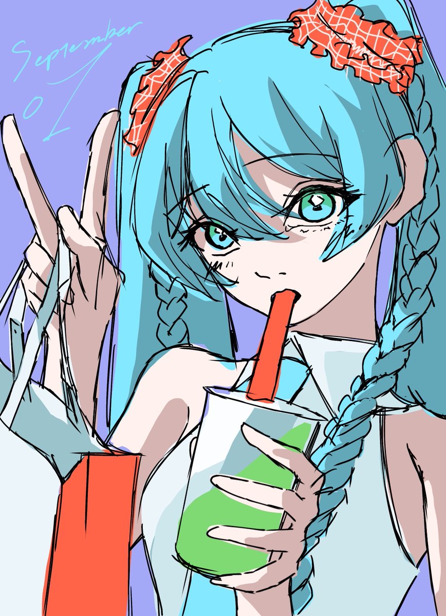 rituki_0401's tweet photo. 9月1日ミクのらくがき https://t.co/N5QZxRwTmU
