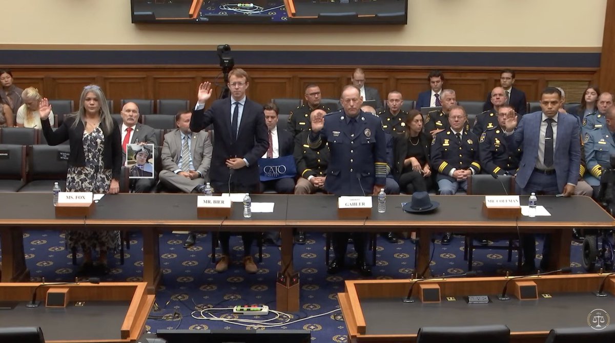 CatoInstitute's tweet photo. “If you make legal immigration impossible, don’t complain about illegal immigration. You created it. You made it illegal.” – Cato Institute’s Director of Immigration Studies @David_J_Bier in testimony before the House Judiciary Subcommittee on Immigration Integrity, Security, and Enforcement. 
 
Watch the hearing: https://t.co/fgdlXJa2E1