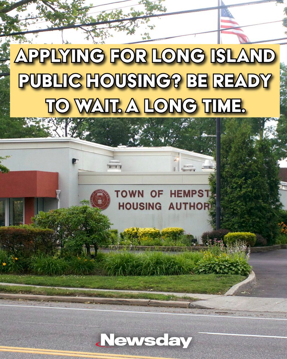 Newsday's tweet photo. Applicants for public housing on Long Island have some of the longest wait times in the country, a Newsday analysis found, underscoring the housing crisis in one of the wealthiest regions in America.

People wait an average of eight years for a subsidized apartment through the Town of Hempstead Housing Authority, which is the longest among large public housing authorities, or those with at least 1,250 units as classified by the U.S. Department of Housing and Urban Development.

Read the full story here: https://t.co/91xK0k1Nqe. (Photo credit: Drew Singh)
.
.
.
#longisland #liny #publichousing #housing #economy #longislandhousing