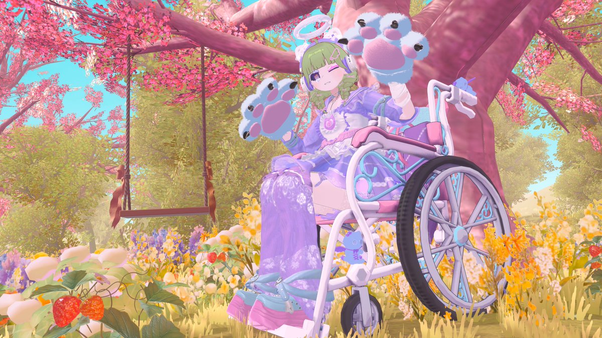 Tao_enjoyVR's tweet photo. クロアちゃんでゆめかわ猫改変！
でっかい肉球かわいい！😇
 #CloudzLog
#ChloaGarden3D https://t.co/BmzAlJT0XI