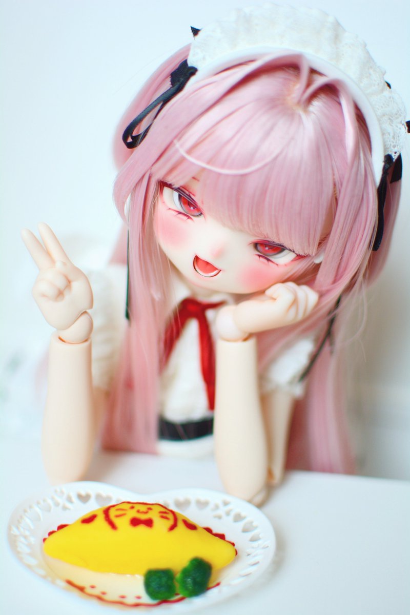zegudoll's tweet photo. 🩷🐈‍⬛「なんと今なら星來ちゃん特製~愛のスペシャルにゃむらいす~が2万円！なんてね」
 #まるどーる
 #うちのこかわいい
 #ドールオーナーさんと繋がりたい https://t.co/10B8hS5uU6
