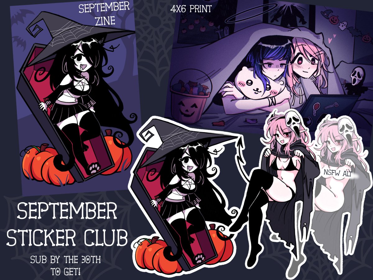 _megrocks's tweet photo. september sticker club!! https://t.co/E4KunqrKnv