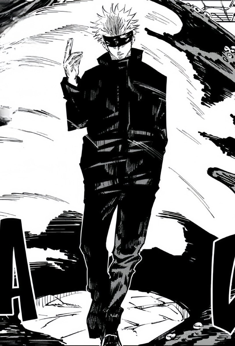 gojosual's tweet photo. big fan of this genre of gojo panels where you can literally tell how tall he is https://t.co/BY7UGZXV5W