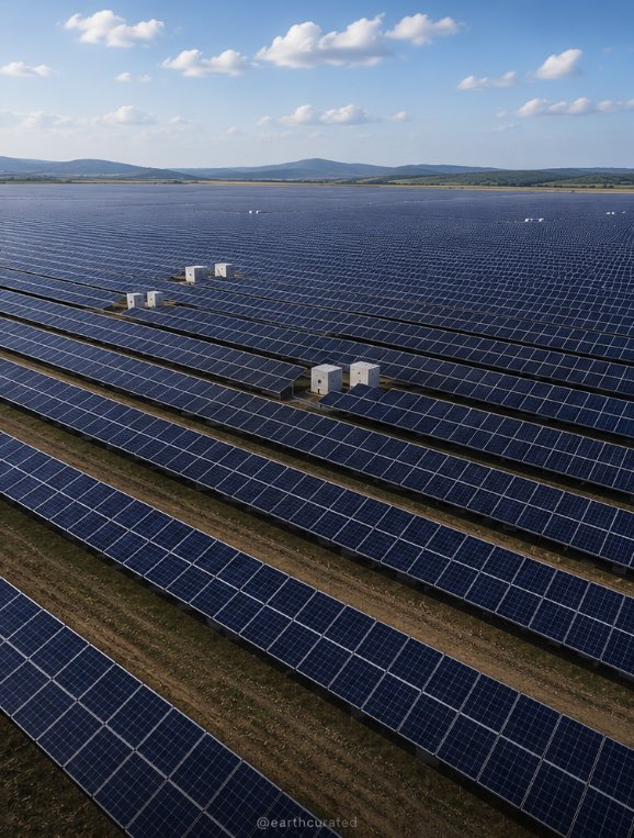 earthcurated's tweet photo. ☀️ This is what the fastest-growing source of electricity on Earth looks like.

Global solar generation jumped 29%, reaching a record 2,131 TWh. https://t.co/3uxe1HKw8Y