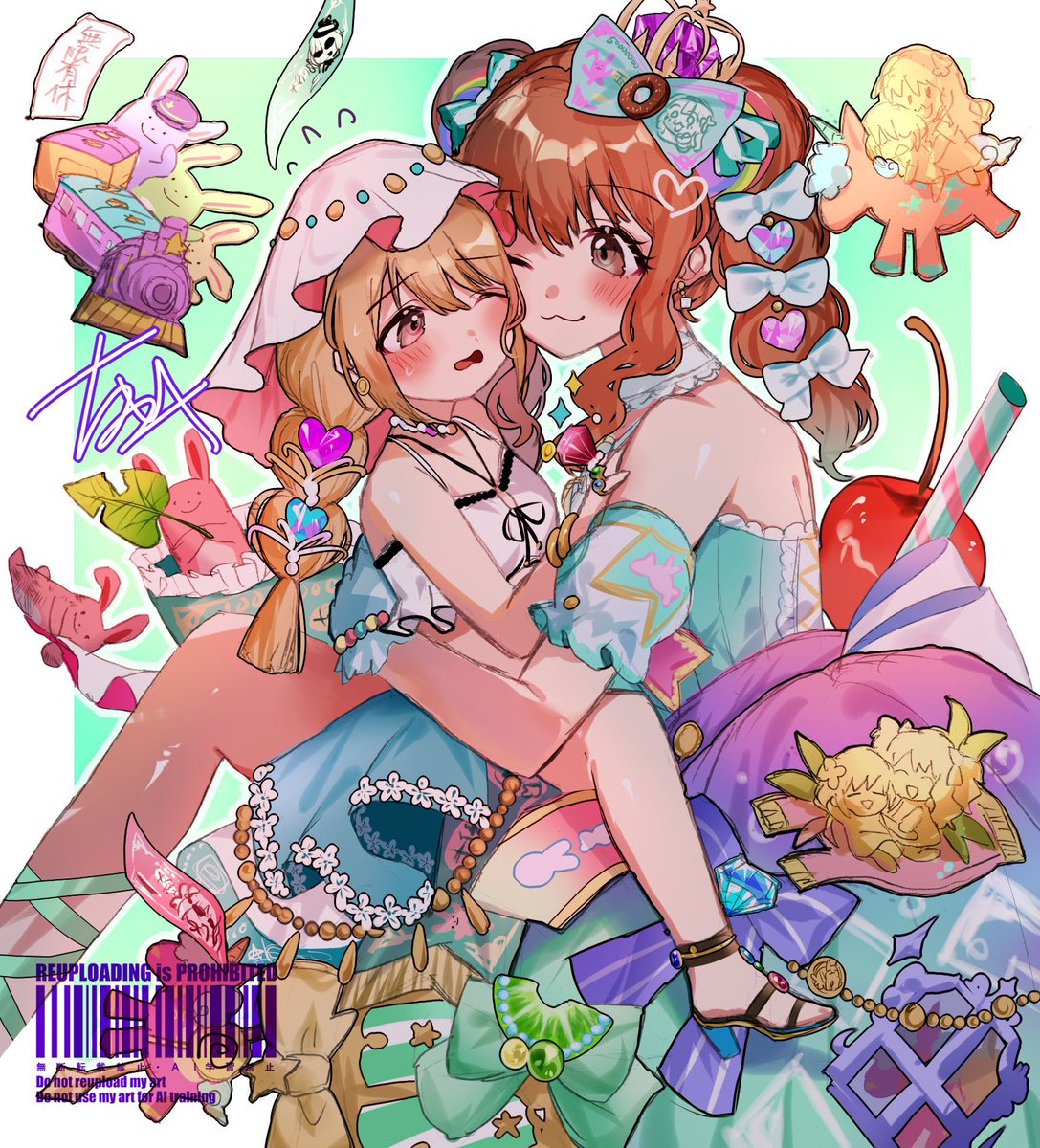 okshutoku's tweet photo. 🌟🍒🩷あんきらお誕生日おめでとう💚🥝🌟
再掲💴🦄🍬
#諸星きらり生誕祭2026 #双葉杏生誕祭2026
#諸星きらり誕生祭2026 #双葉杏誕生祭2026
#デレステ #アイマス https://t.co/cK0CcOjQLN