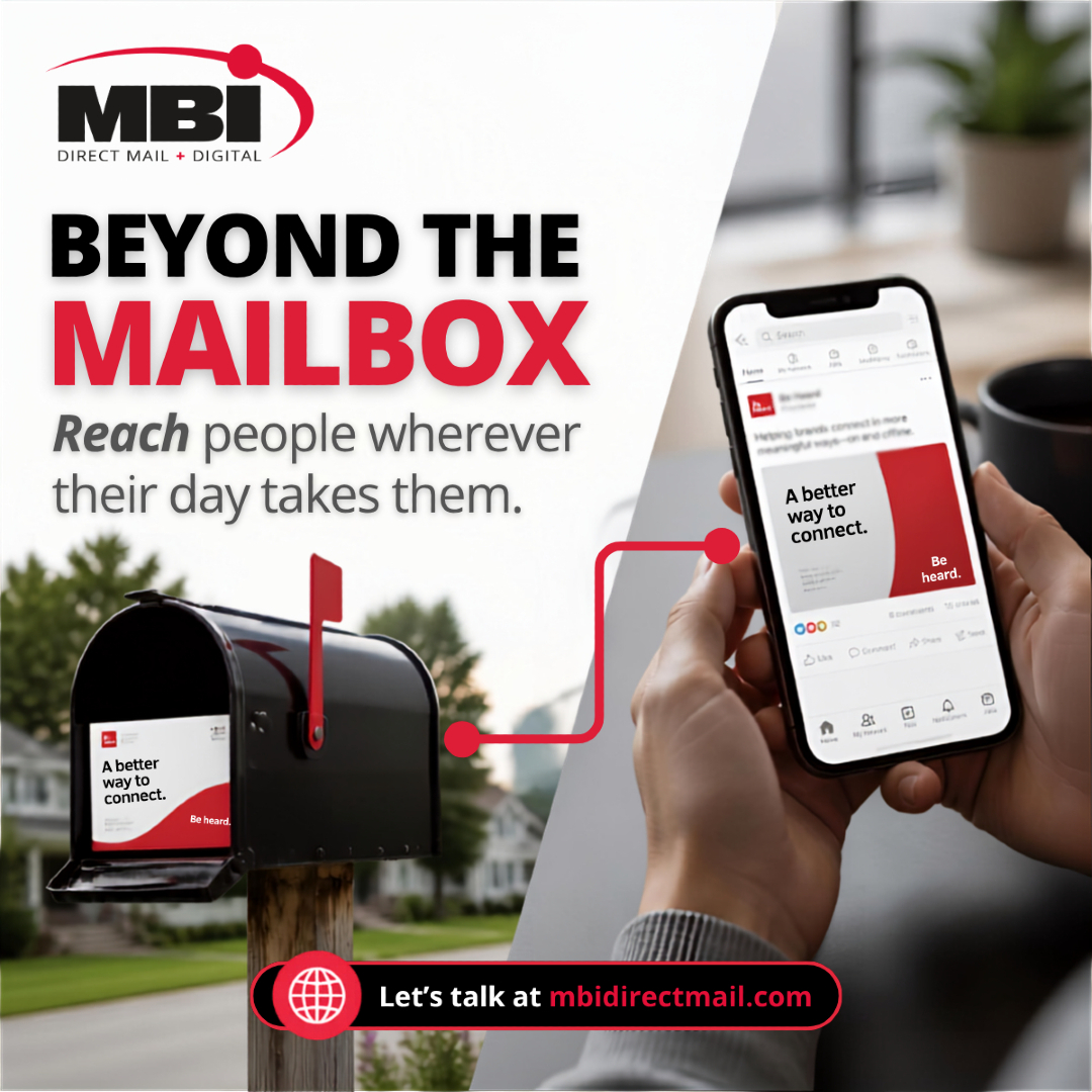 mbidirectmail's tweet photo. Your customers move between the physical and digital world every day.

Your campaign can, too.

MBI helps businesses go beyond the mailbox and extend campaigns into more places their audience spends time.

Learn more at https://t.co/lWpBEDIzEg. https://t.co/5X4TDnt4vs
