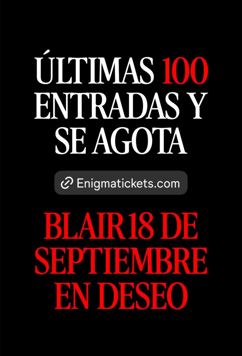 BlairUpdates2's tweet photo. 🚨| Últimas 100 ENTRADAS para la despedida de Bar Scorpios en Deseo.

Conseguí tu entrada acá: https://t.co/ybN6w5mkOp https://t.co/Q1KfBIhwOe