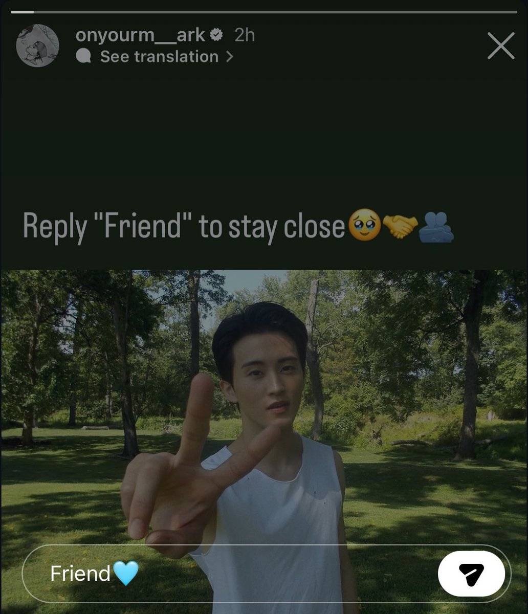 MARKLEE_TH's tweet photo. ⭐️ เมื่อเพื่อน ๆ เข้าไปที่ Instagram Story ของมาร์ค ให้ Reply คำว่า “Friend”

⭐️ รอสักครู่ จะได้รับลิงก์ทาง DM จากนั้นสามารถกดเข้าไปที่ลิงก์ดังกล่าว แล้วกรอกอีเมลเพื่อรับการแจ้งเตือนทางอีเมลได้เลยค่ะ!

💌 Laylo เป็นแพลตฟอร์มที่ศิลปิน/ครีเอเตอร์ใช้สำหรับอัปเดตและแจ้งเตือนข่าวสารต่าง ๆ กับแฟน ๆ โดยหลังจากกรอกอีเมลแล้ว เพื่อน ๆ จะถูกเพิ่มเข้าไปในระบบเพื่อรับการแจ้งเตือนหรืออัปเดตจากมาร์คในภายหลัง

#MarkLee #마크
#UpperRoom #어퍼룸