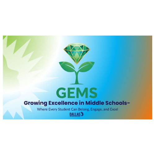 LEAD_DallasISD's tweet photo. A special thank you to our GEMS principals and campus staff for starting the year strong and creating schools where every student can belong, engage, and excel! 💎

Growing Excellence in Middle Schools (GEMS)  https://t.co/iXjUyj7p7z

@dallasschools @DallasISDSupt @TiffanyHuitt1 https://t.co/a7W3I5waVt