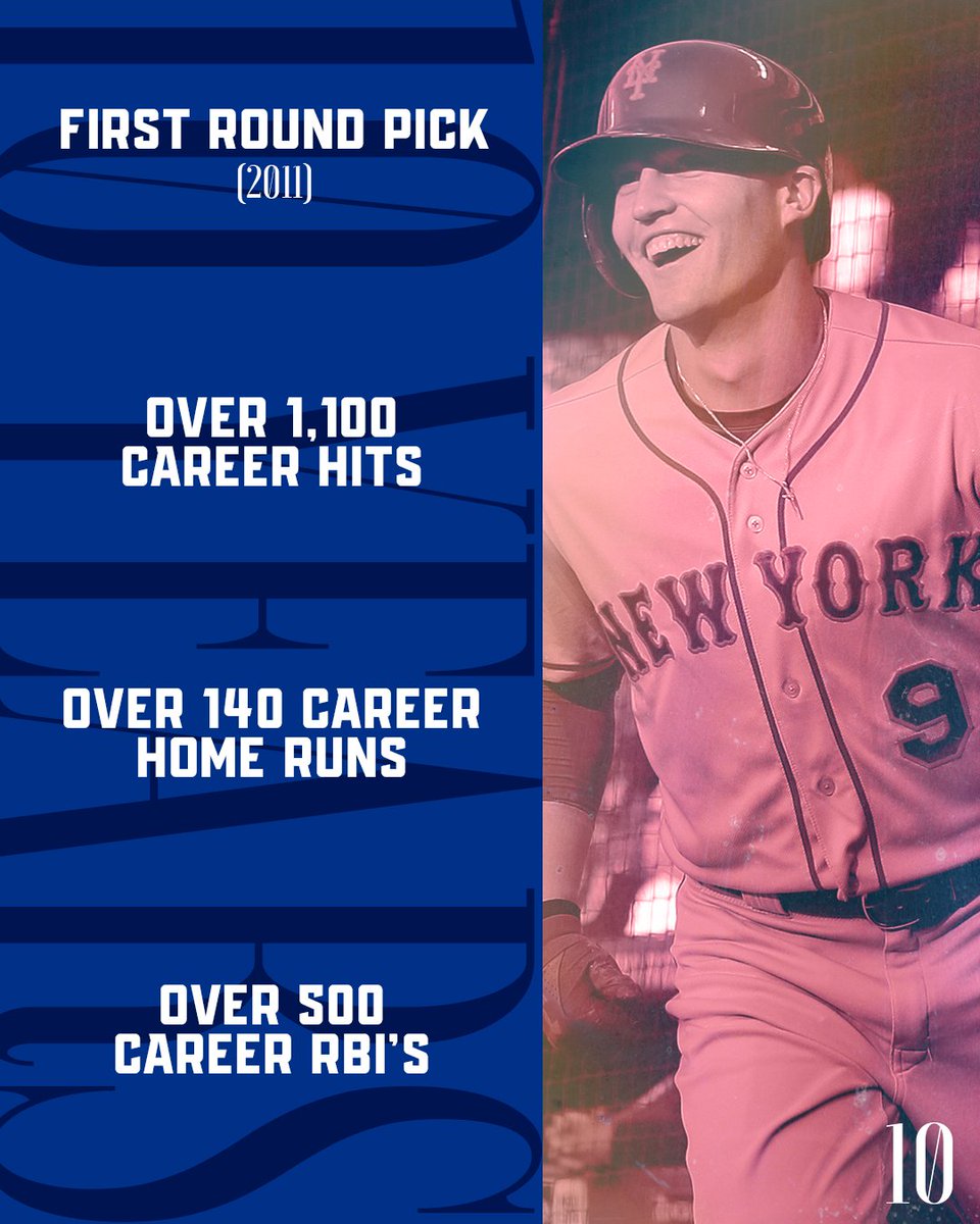 MLBPA's tweet photo. 10 Years of Service Time: the Holy Grail for Players. Throughout history, fewer than 10% of Players have possessed the combination of talent, health, resilience, perseverance and good fortune to achieve the feat. This August, Brandon Nimmo officially reached 10 Years of Service!

Brandon Nimmo was selected in the first round of the 2011 draft by the New York Mets and made his major league debut with the club five years later. He became a fan favorite in New York, playing with the club for 10 seasons before moving on to the Texas Rangers in 2026. The Wyoming native has over 1,100 hits and 500 RBIs during his tenure in the big leagues. Welcome to the 10-year fraternity, Brandon!