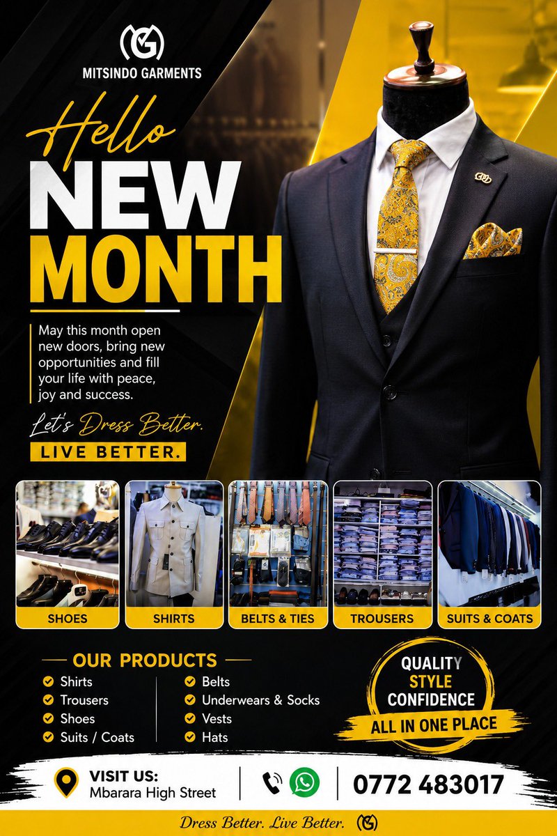 MitsindoGarment's tweet photo. We are in a season of attending AGMs, Parties , and Going for trips.

Mitsindo Garments has it all for you depending to which function or event you are going to 💪.

Attend last celebration of #KingOyo with right attair…..

#Panamá #TooroKingdom #PremierLeague  #Kampala https://t.co/dAQyvOZFll