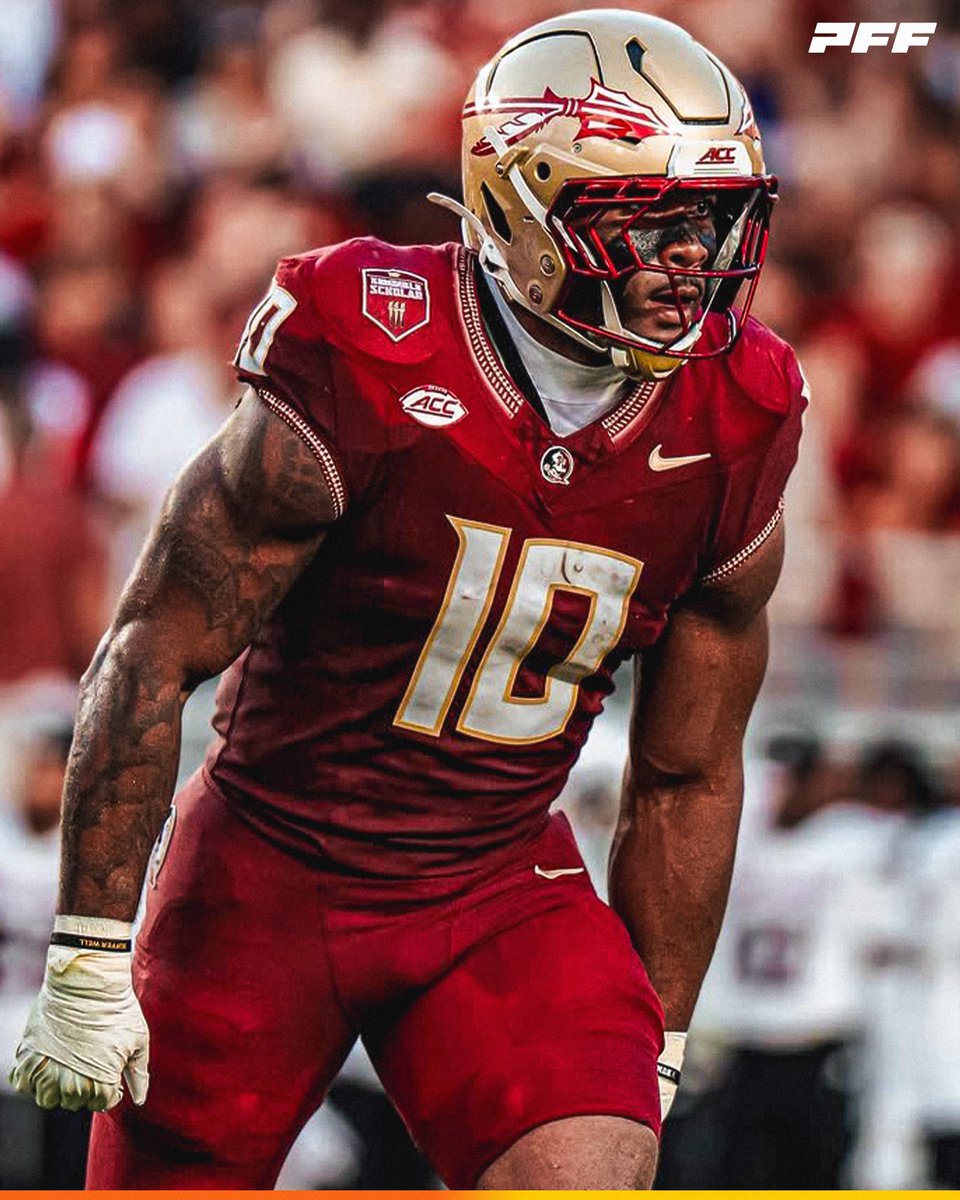PFF_College's tweet photo. Highest Graded Linebacker from Week 0:

🏹 Chris Jones, Florida State: 84.3

@FSUFootball https://t.co/HMrAMWoO0B