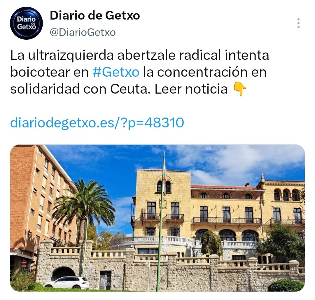 ProfesorTornas5's tweet photo. Por favor ayudad a difundir. A los habitantes de Getxo, no os dejéis intimidar por la órbita de ETA.
En los 80 y 90 no pudieron evitar nuestras concentraciones de repulsa a ETA tras cada atentado, ahora tampoco. Todos a la concentración de mañana. https://t.co/6d0opDmFbv