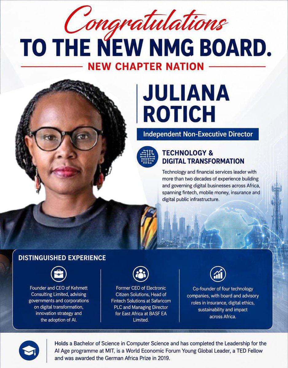 OjiamboRashid's tweet photo. Hongera NMG Board. This is an opportunity for Nation Media Group to revive their trust in us the masses and run things differently. To return media houses back to it glory days and run a #CleanNationMedia. Oburu Oginga will be fine guys yeye ni youth leader au sio. https://t.co/JAFapBGWWo