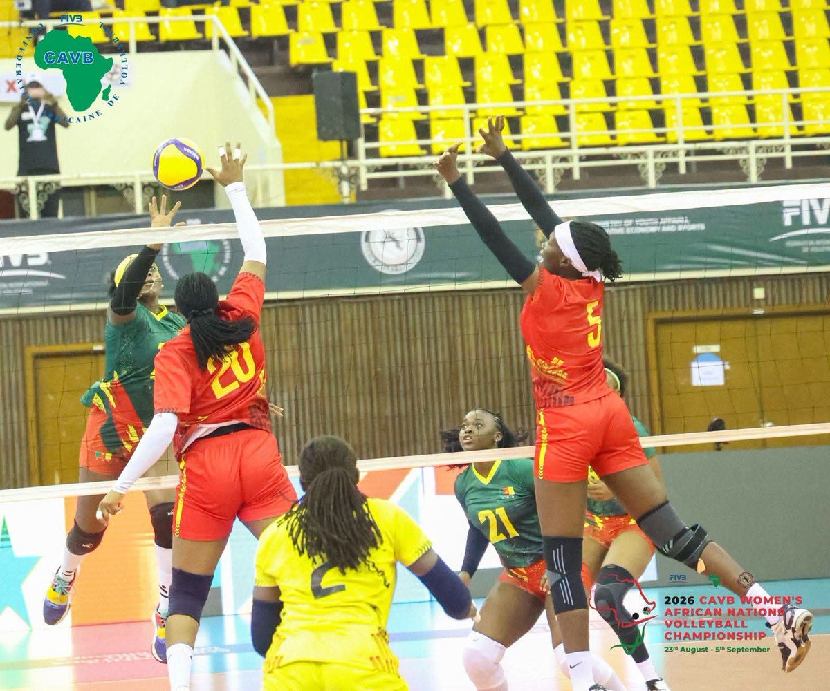 evrageraud's tweet photo. 🏐Volley: Women's African Nations Championships, Nairobi 2026
Quarter Final 
End of game
Cameroon 🇨🇲3-0🇺🇬 Uganda 
[25-18, 25-20, 25-18]
Volleyball indomitable lionesses qualify for the Semifinals. Captain Simone Bikatal🇨🇲 and team have not dropped a set in this competition 👏👏👏 https://t.co/uWSifumCnA