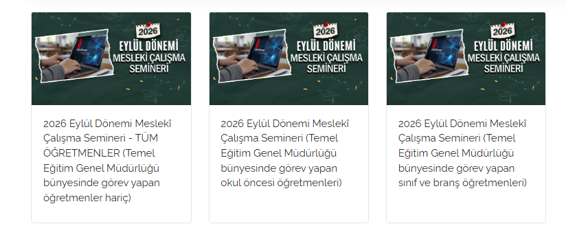 ogretmensitemiz's tweet photo. Değerli hocalarım, ÖBA platformu üzerinden Eylül 2026 çevrim içi seminer dönemi başladı. Ancak bazı detaylar çok önemli ⬇️

- 3 farklı eğitimden sadece birisini tamamlamanız gerekiyor. Görsellerde eğitimlere 1, 2 ve 3 olarak verdiğimiz numaraları burada izah ediyorum.

1. TÜM ÖĞRETMENLER (Temel Eğitim Genel Müdürlüğü bünyesinde görev yapan öğretmenler hariç):

İmam hatip ortaokulu/lisesi ile tüm lise ve dengi okullarda görev yapan öğretmenler bu eğitimi almalıdır. (Meslek-anadolu-fen-sosyal bilimler liseleri, mesleki eğitim merkezi, halk eğitim merkezi, BİLSEM, güzel sanatlar lisesi, spor lisesi öğretmenleri bu 1. eğitime dahildir.)

Özel eğitim uygulama okulu (1, 2 ve 3. kademe), özel eğitim ilkokulu/ortaokulu, özel eğitim meslek okulu/lisesi bu 1. eğitime dahildir.

Kadrosu il/ilçe milli eğitim müdürlüğünde olan öğretmenler bu başlıktaki 1. eğitimi almalıdır. 
--------
2. (Temel Eğitim Genel Müdürlüğü bünyesinde görev yapan okul öncesi öğretmenleri):

Kadrosu anaokullarında/ilkokullarda olan okul öncesi öğretmenlerini kapsar.

(Dikkat! Özel eğitim uygulama okulu ve meslek lisesi bünyesinde görev yapan okul öncesi öğretmenleri 2. numaralı eğitimi değil, 1 numaralı eğitimi almalıdır.)
--------
3. (Temel Eğitim Genel Müdürlüğü bünyesinde görev yapan sınıf ve branş öğretmenleri): 

İlkokullardaki tüm öğretmenleri (sınıf, İngilizce, din kültürü, özel eğitim) kapsar. Okul öncesi öğretmenleri ve özel eğitim ilkokulları bu grupta değildir.

Ayrıca normal ortaokullarda görev yapan tüm öğretmenleri (İngilizce, Türkçe, matematik, görsel sanatlar vb. hepsini yazmayalım epey var) kapsar.

Bu 3 numaralı eğitime normal ortaokullar, çoklu yabancı dil eğitim modeli uygulanan okullar, spor ortaokulları, müzik ilkokulu/ortaokulu dahildir. 

Ancak 3 numaralı eğitim imam hatip ortaokullarındakileri kapsamaz. Onlar 1 numaralı eğitimi izlemelidir.
---- 
Not: Bu açıklamalar tamamen kadronuzun olduğu kurumlarla ilgilidir. Görevlendirme olarak çalıştığınız kurumla ilgisi yoktur. Seminerler kadronuz olan okullara göre işleyiş göstermektedir. 

Herkese hayırlı bir seminer dönemi diliyorum 😊🙏 

Yusuf Delier 
İngilizce Öğretmeni