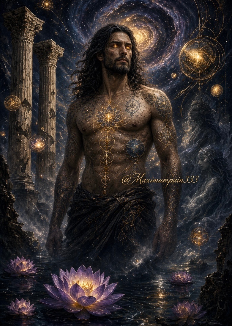 maximumpain333's tweet photo. 10 SIGNS HE IS AN EVOLVED MAN

He does not announce his awakening.
The universe simply rearranges itself around his presence.

1.  He has sat with his own darkness long enough that it no longer wears a mask. The shadow has become his teacher, not his master.
2.  His silence is not emptiness. It is a temple. When he listens, he hears what the soul has been trying to say for lifetimes.
3.  He does not consume the feminine. He recognizes her as the living altar of creation and approaches with reverence, not hunger.

4.  Time bends around him because he is no longer fleeing the present moment. He has made peace with now.
5.  Vulnerability is not a wound he hides. It is the crack through which his light enters the world.
6.  He chooses truth even when it costs him the illusion of safety. Comfort is no longer his god.

7.  He honors the Divine Feminine not as an idea, but as a living current he protects, listens to, and bows before.
8.  His power is quiet. It does not need to prove itself. It simply radiates like a mountain that has forgotten how to tremble.
9.  Pain has been alchemized. What once shattered him now lives in his eyes as ancient knowing.

10.  To stand near him is to remember who you were before the world taught you to forget. His energy feels like both sanctuary and storm — peace that has teeth, love that has backbone.

He is not perfect.
He is becoming.
And that becoming is holy.