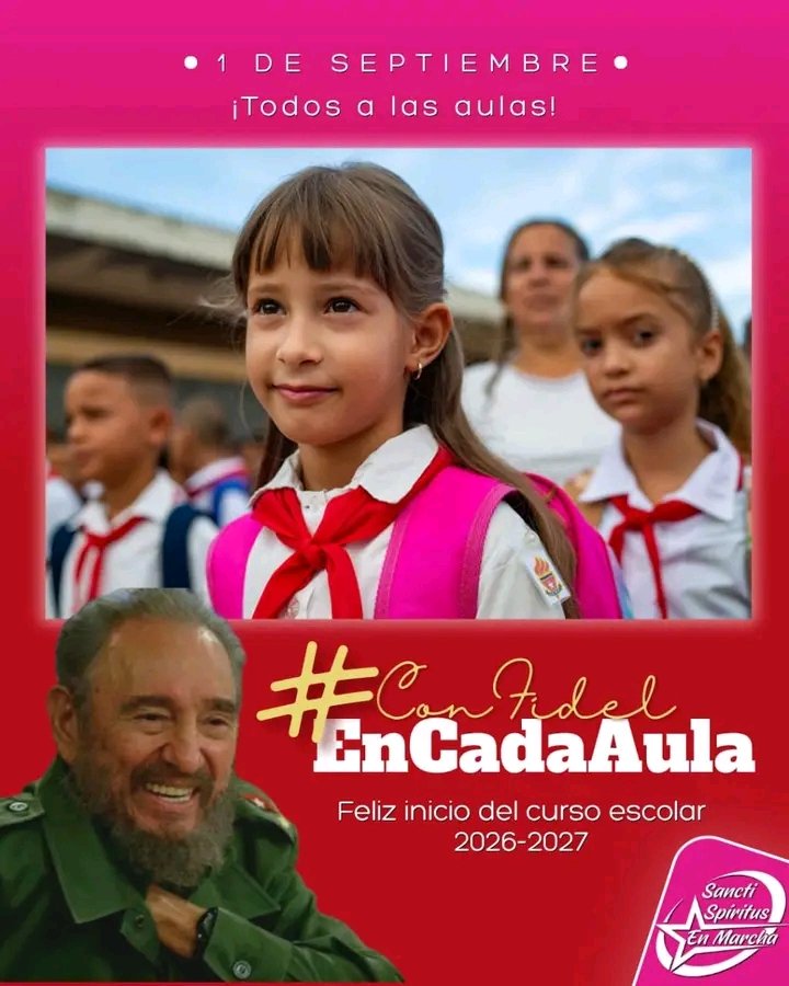 SanctiSpiritus1's tweet photo. 🇨🇺| En #SanctiSpíritusEnMarcha abrirán sus puertas este #1DeSeptiembre más de 440 escuelas #ConFidelEnCadaAula https://t.co/mbkwL6UJ4V
