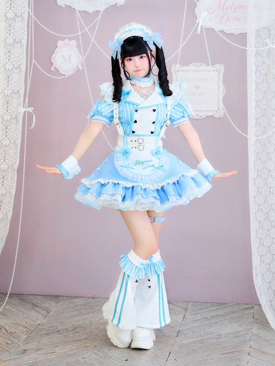 _malymoon's tweet photo. 🎀 iLiFE! × Malymoon 🎀

【iLiFE!×Malymoonスペシャルコラボ】
ラブポップダイナー🥤🩵

color : ライトブルー　　　　
size : SM / ML
price : ¥23,650(tax in)

model : 虹羽みに @iLiFE_mini https://t.co/4c87cbWxUq