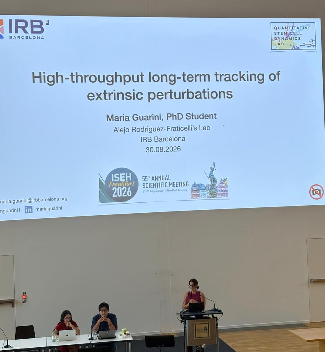 mguarini1's tweet photo. It was a pleasure to present our new technology at @ISEHSociety 2026 in Frankfurt ✨😍
It makes me really proud of my PhD journey!
Thanks to all the @FraticelliLab to make it possible!💫 https://t.co/0yb6iC5mtp