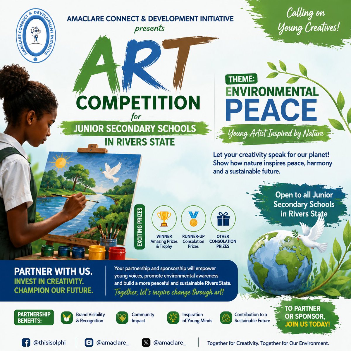 amaclare_'s tweet photo. 🌿Welcome to September 2026🌿
🌱 Peace isn't just the absence of conflict. it's the presence of justice & a healthy planet. This new month that hosts the #PeaceDay2026, let's protect our environment and our communities together. 🕊️
#EnvironmentalPeace #PeacebuildingForAll https://t.co/garAwPNX0w