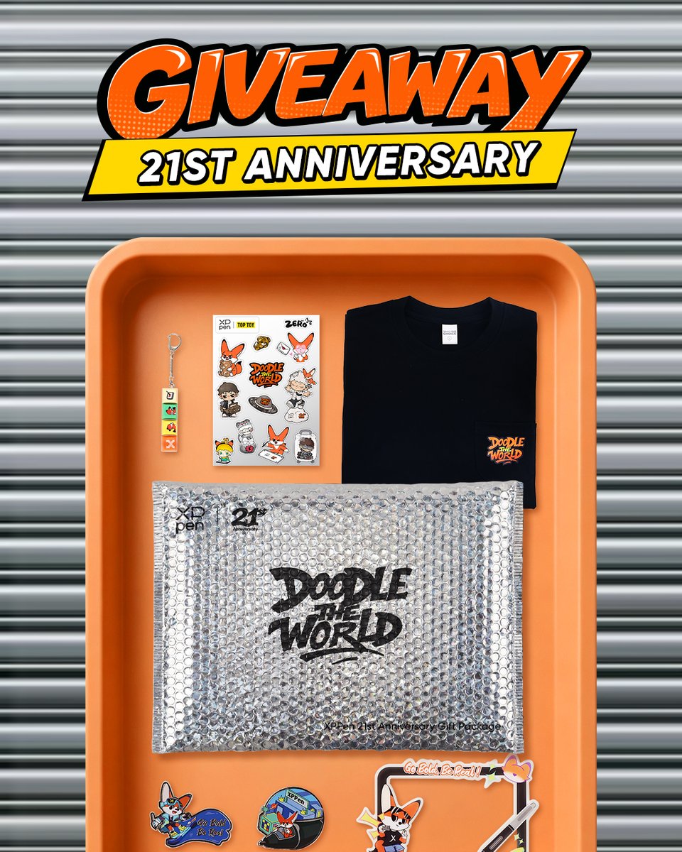 xppenca's tweet photo. 𝐗𝐏𝐏𝐄𝐍 𝐀𝐍𝐍𝐈𝐕𝐄𝐑𝐒𝐀𝐑𝐘 𝐆𝐈𝐅𝐓 𝐆𝐈𝐕𝐄𝐀𝐖𝐀𝐘🦊🎂 

𝐏𝐑𝐈𝐙𝐄: 
🍊 XPPen 21 Special Anniversary Bundles ×3 

 𝐉𝐔𝐒𝐓: 
🦊 Follow @xppenca 
🧡 RT 
🍹 Bonus: Tag a friend — unlimited entries!  

3 Winners  Open worldwide 🛰Ends September 15  
#XPPen #XPPenGiveaway #drawingtablet #digitalart