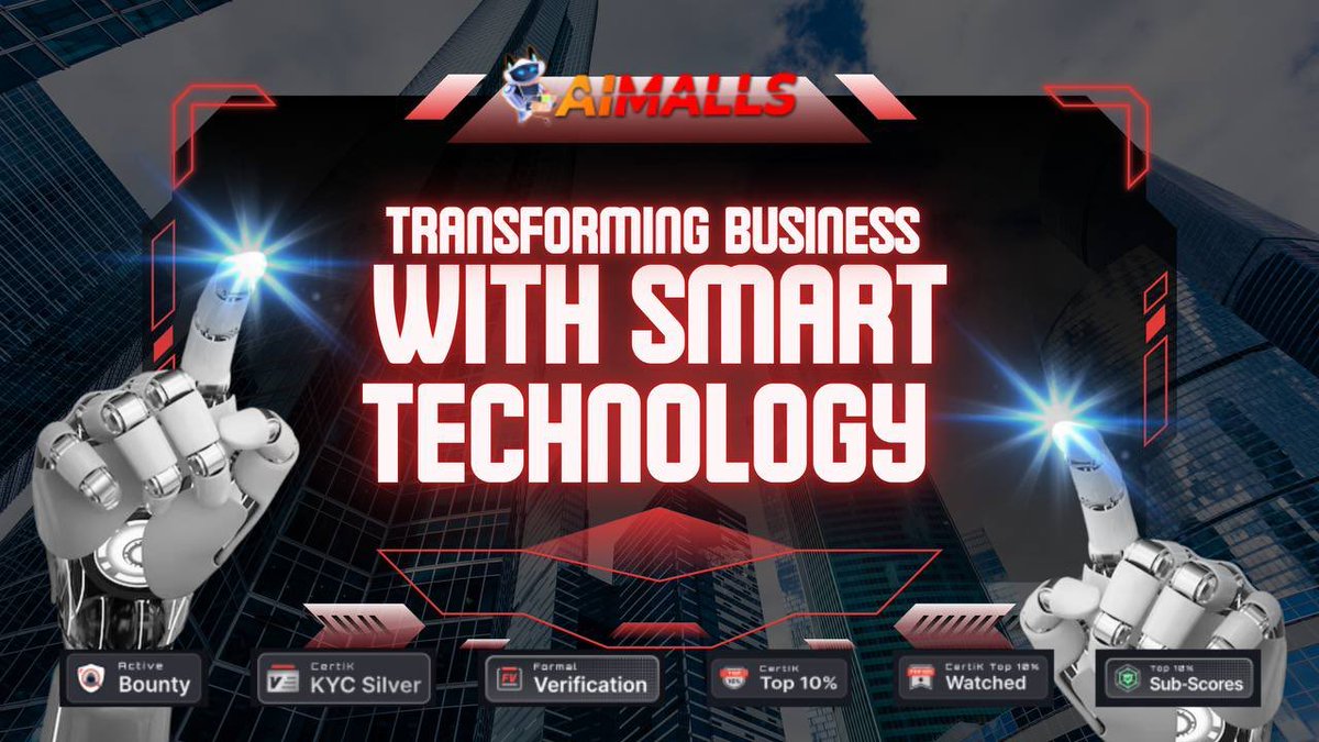 ai_malls's tweet photo. Transforming Business with Smart Technology 🌐

💡AiMalls boosts business growth by simplifying operations, cutting costs, making smarter decisions, and protecting your data.

#AiMalls #AI #Innovation #Security #Smart #Business #Ecommerce #Crypto $AIT🚀 https://t.co/2S8hA7Qx7R
