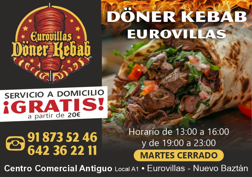 publiz_es's tweet photo. Döner Kebab Eurovillas
Comida para llevar.
Servicio a Domicilio Gratis
Pedidos:
91 873 52 46
642 36 22 11
👉 https://t.co/vOaQYJnsHc
#Kebab #Durum #PlatosCombinados #raciones #hamburguesas #Eurovillas #NuevoBaztán #ComidaparaLlevar https://t.co/yN381OcoGd