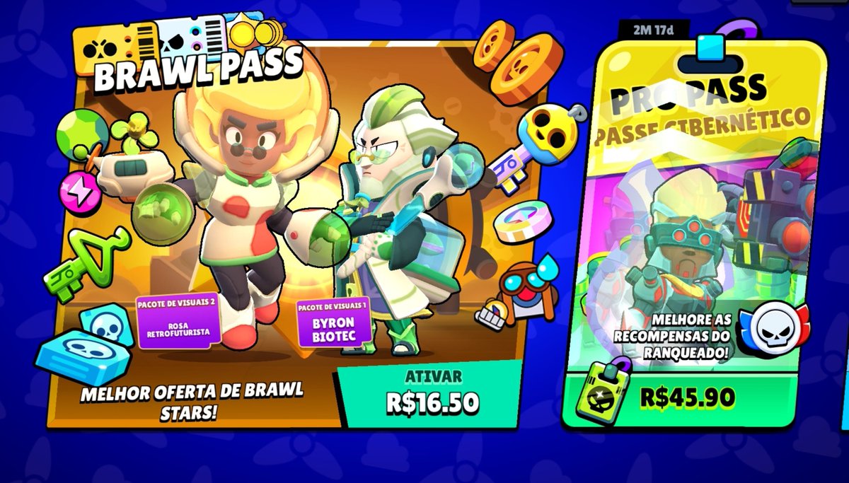 BrawlNews_PT's tweet photo. 🛍️ TUDO ESTÁ MAIS BARATO!

• Brawl Pass: R$27,90 —> R$16,90
• Brawl Pass Plus: R$39,90 —> R$24,90
• Pro Pass: R$77,90 —> R$45,90

Os valores podem sofrer alterações, já que não foi confirmado oficialmente. https://t.co/ZR8htI35Kc