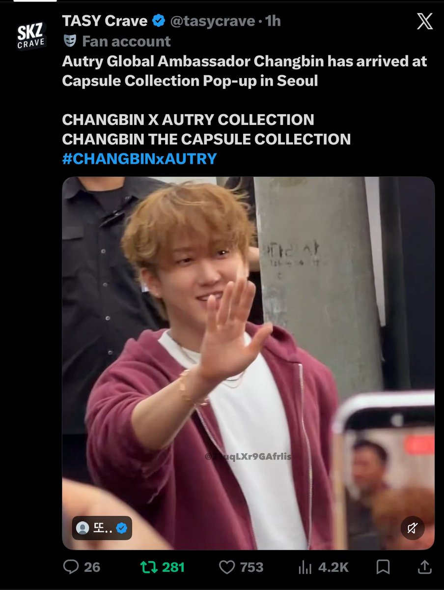 pixievll's tweet photo. Felix releasing his first ever skz player &amp; Changbin at the AUTRY event with his newly released collaboration with the brand…. CHANGBIN AND FELIX WE’RE SO FCKING PROUD OF YOU 😭😭😭 https://t.co/xtYuAMj0UJ